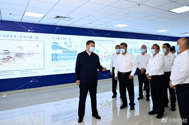 Си Цзиньпин Шы?жа?ны? ?р?мж? ?аласында ?ызметт?к тексер?с ж?рг?зд?