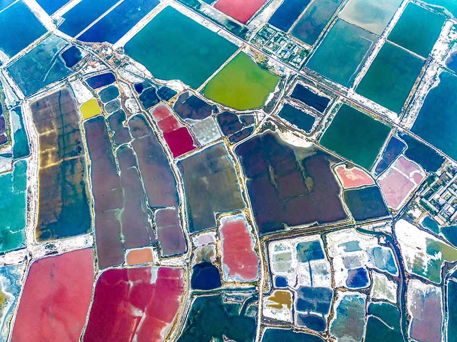 Юньчэн, Шаньси: алуан т?ске боял?ан т?зды к?лден к?р?н?с