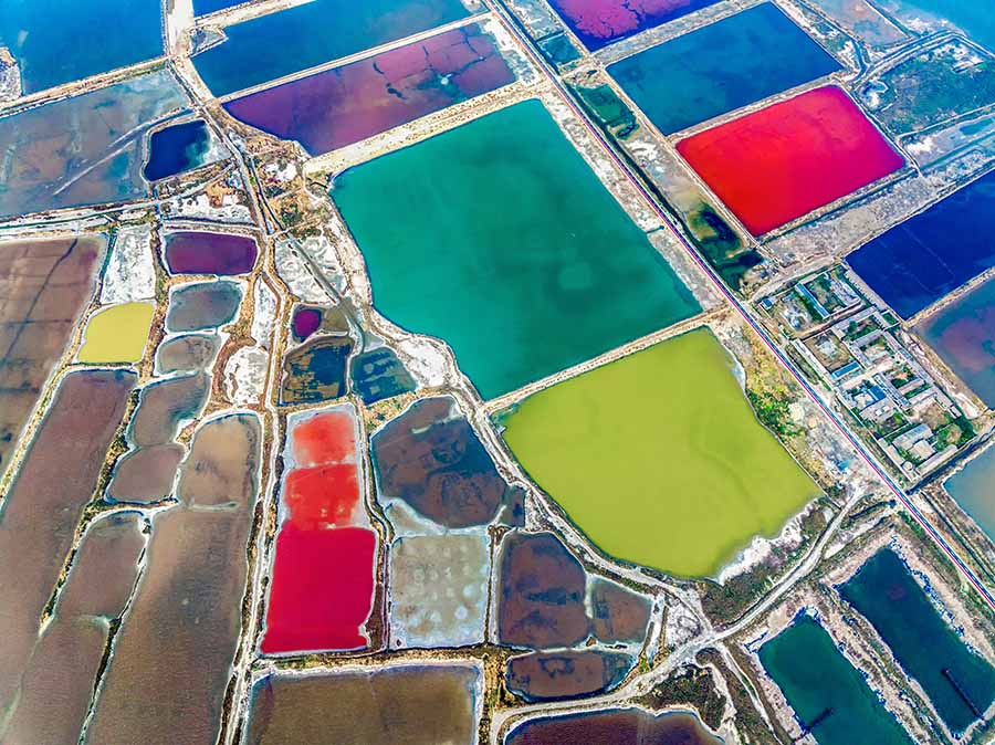 Юньчэн, Шаньси: алуан т?ске боял?ан т?зды к?лден к?р?н?с