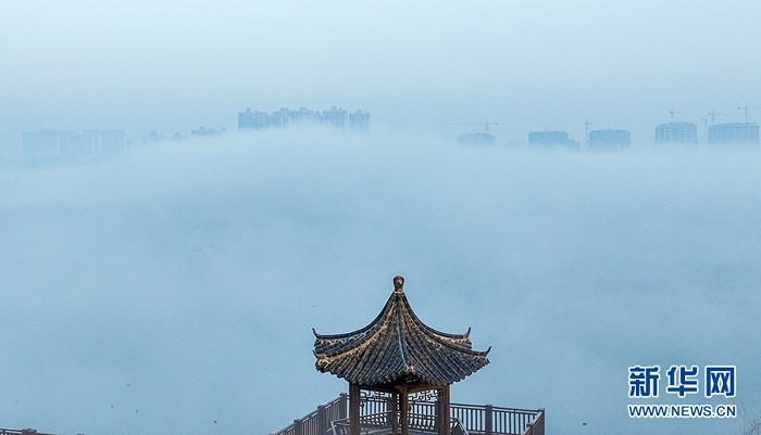 Аньхой ?лкес? Хуайбэй ?аласында?ы Шы?ыс к?л?н?? т?ман бас?ан келбет?