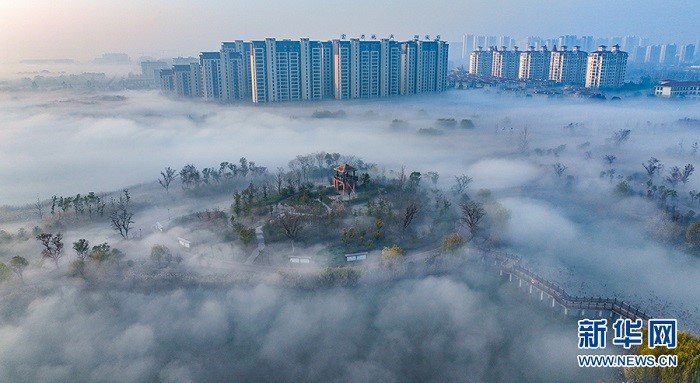 Аньхой ?лкес? Хуайбэй ?аласында?ы Шы?ыс к?л?н?? т?ман бас?ан келбет?