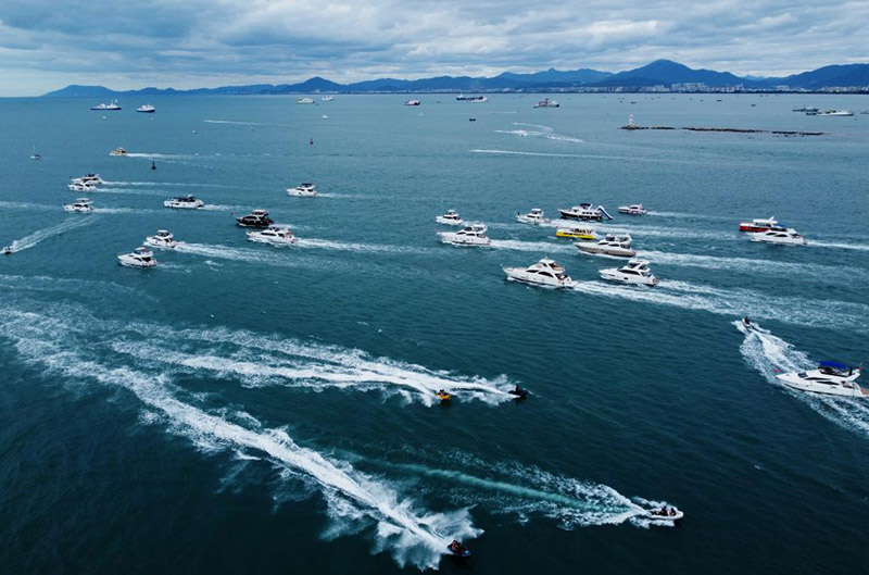 ?ыс маусымында Хайнаньны? Санья ?аласында су жобалары танымал болды