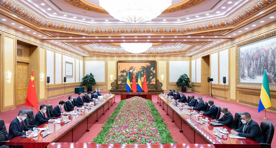 Си Цзиньпин Габон Президент? Бонгомен кел?сс?здер ж?рг?зд?