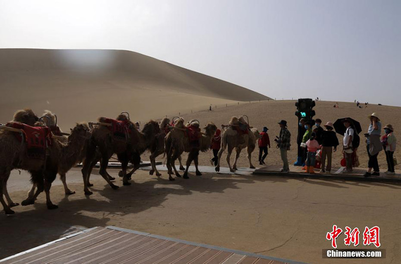 Дуньхуанда?ы ?т?йе ба?даршамдары? саяхат кептел?с?н реттед?