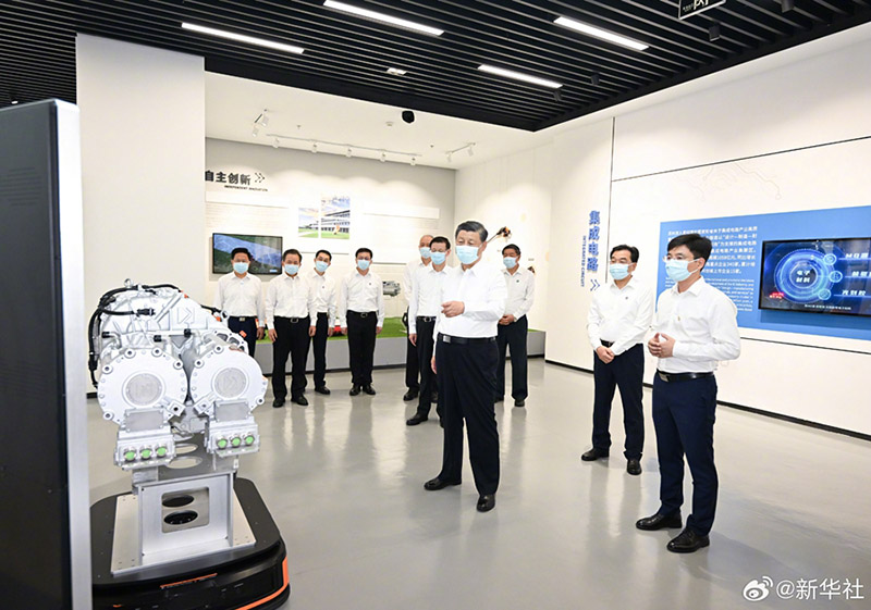 Си Цзиньпин Цзянсу провинциясыны? Сучжоу ?аласына ?ызметт?к тексер?спен барды