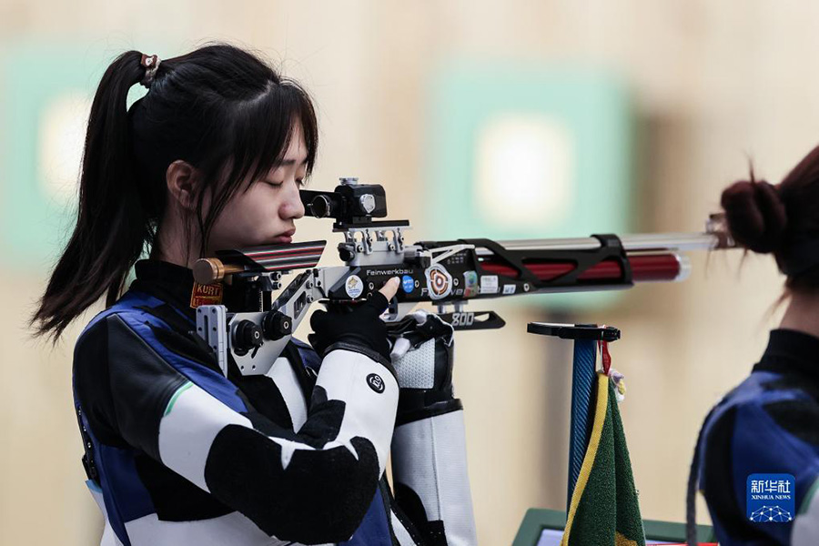 Азия ойындарында ?ытай ??рамасы ?йелдер арасында?ы 10 метрл?к пневматикалы? мылты? атудан алтын медаль же??п алды