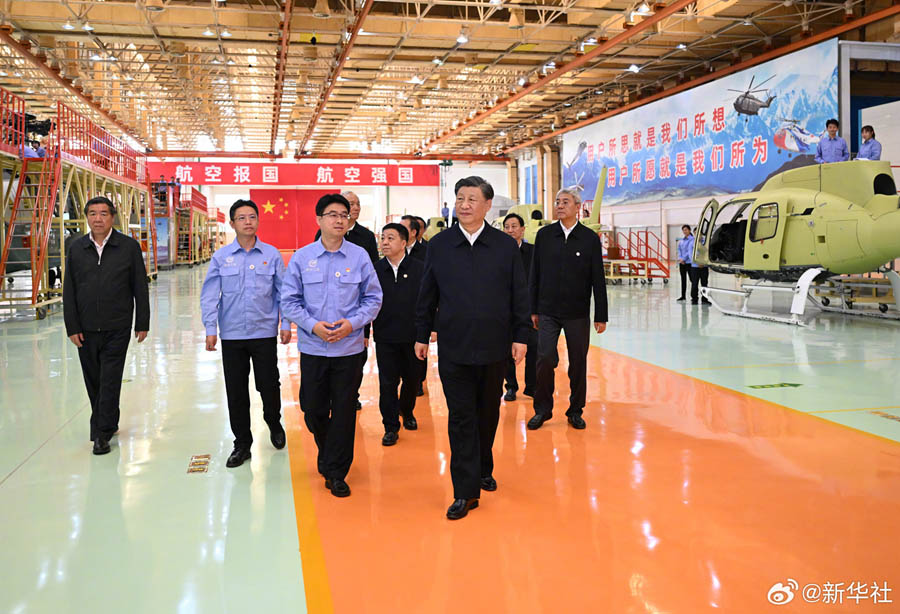 Си Цзиньпин Цзянси ?лкес?н?? Цзиндэчжэнь ж?не Шанжао ?алаларына ?ызметт?к тексер?спен барды