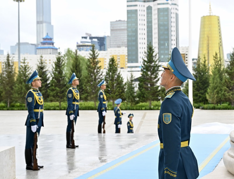 ?ХР Т?ра?асы Си Цзиньпин Астанада ?Р Президент? ?.То?аев ?тк?зген ?арсы алу р?с?м?не ?атысты