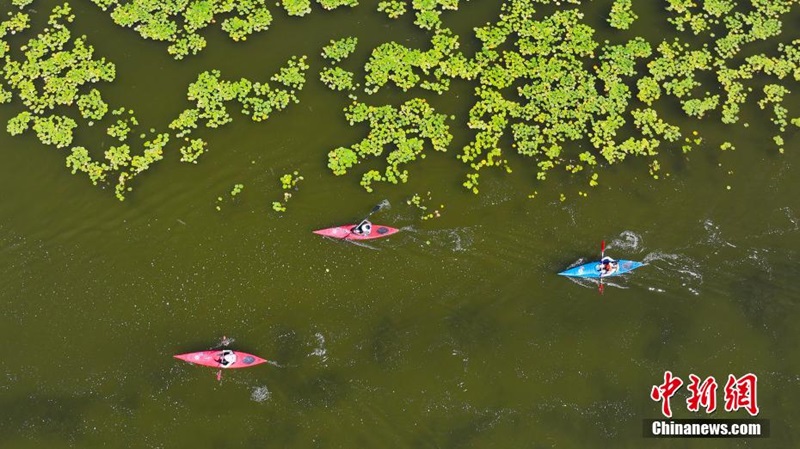 2024 жыл?ы ?ытайды? байдарка марафоныны? ашы? чемпионаты Шы?жа?ны? Ба?ыраш к?л?нде басталды