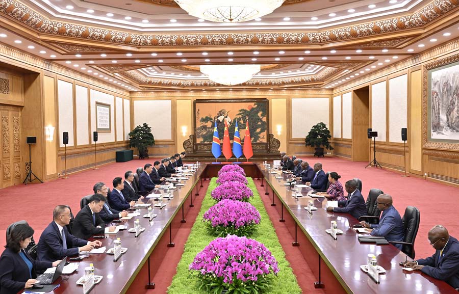 Си Цзиньпин Конго Демократиялы? Республикасыны? Президент? Чисекедимен кездест?