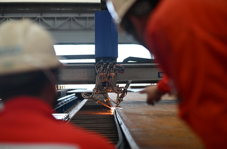 ?ытайда те??з м?най-газ жабды?тарын шы?аратын т???ыш ?а?ылды зауыт? толы?ымен ?ске ?осылды