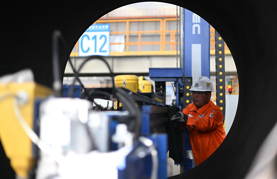 ?ытайда те??з м?най-газ жабды?тарын шы?аратын т???ыш ?а?ылды зауыт? толы?ымен ?ске ?осылды