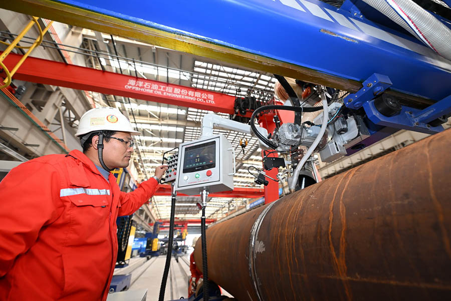 ?ытайда те??з м?най-газ жабды?тарын шы?аратын т???ыш ?а?ылды зауыт? толы?ымен ?ске ?осылды