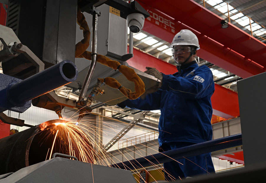 ?ытайда те??з м?най-газ жабды?тарын шы?аратын т???ыш ?а?ылды зауыт? толы?ымен ?ске ?осылды