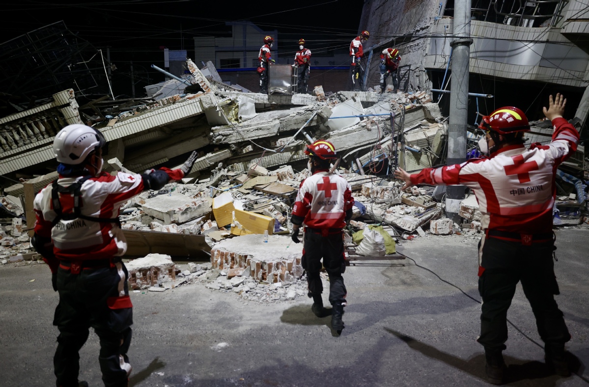 ?ытай ??т?ару тобы Мьянманы? жер с?лк?н?с?нен зардап шеккен аудандарында к?н?-т?н? то?таусыз ??т?ару ж?мыстарын ж?рг?зд?